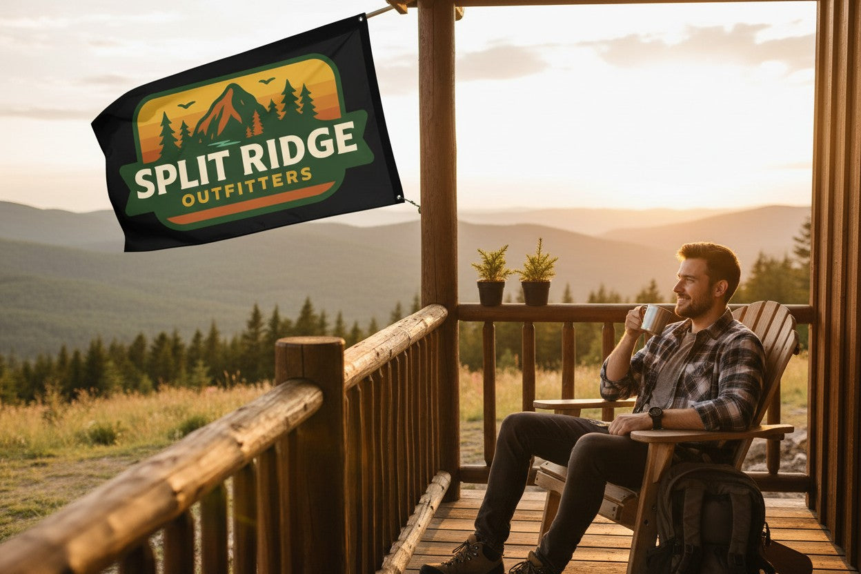 Split Ridge Wall Flag