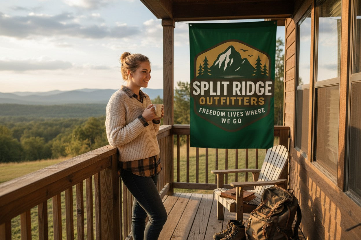 Split Ridge Wall Flag