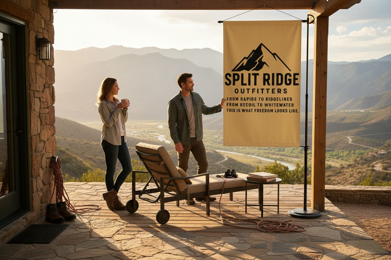 Split Ridge Wall Flag