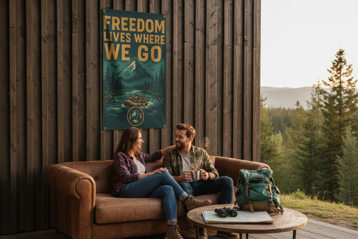 Split Ridge Wall Flag