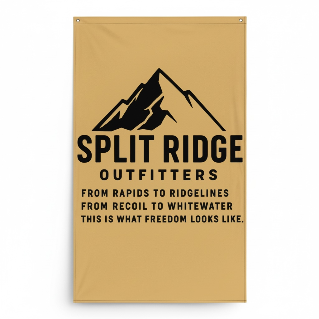Split Ridge Wall Flag