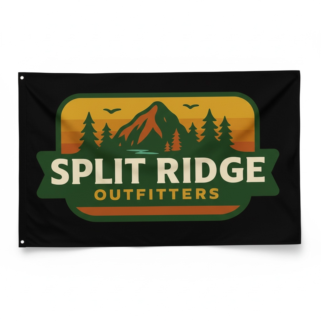 Split Ridge Wall Flag
