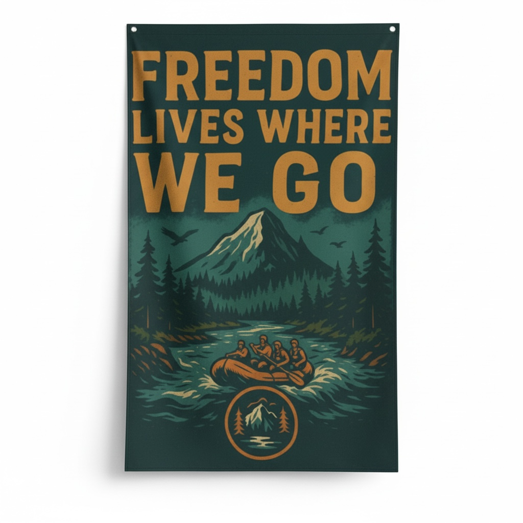 Split Ridge Wall Flag