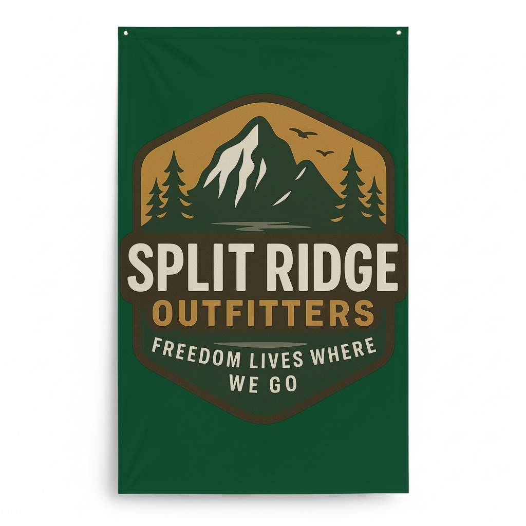 Split Ridge Wall Flag