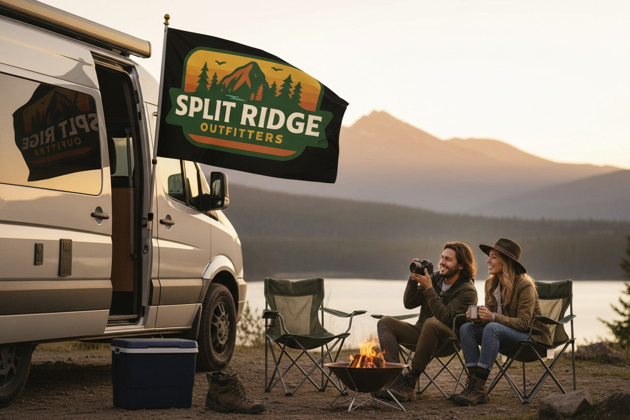 Split Ridge Wall Flag