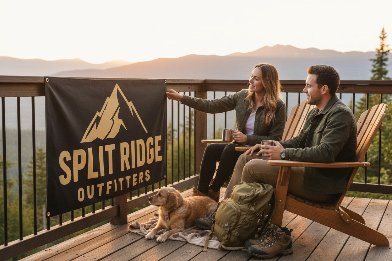 Split Ridge Wall Flag