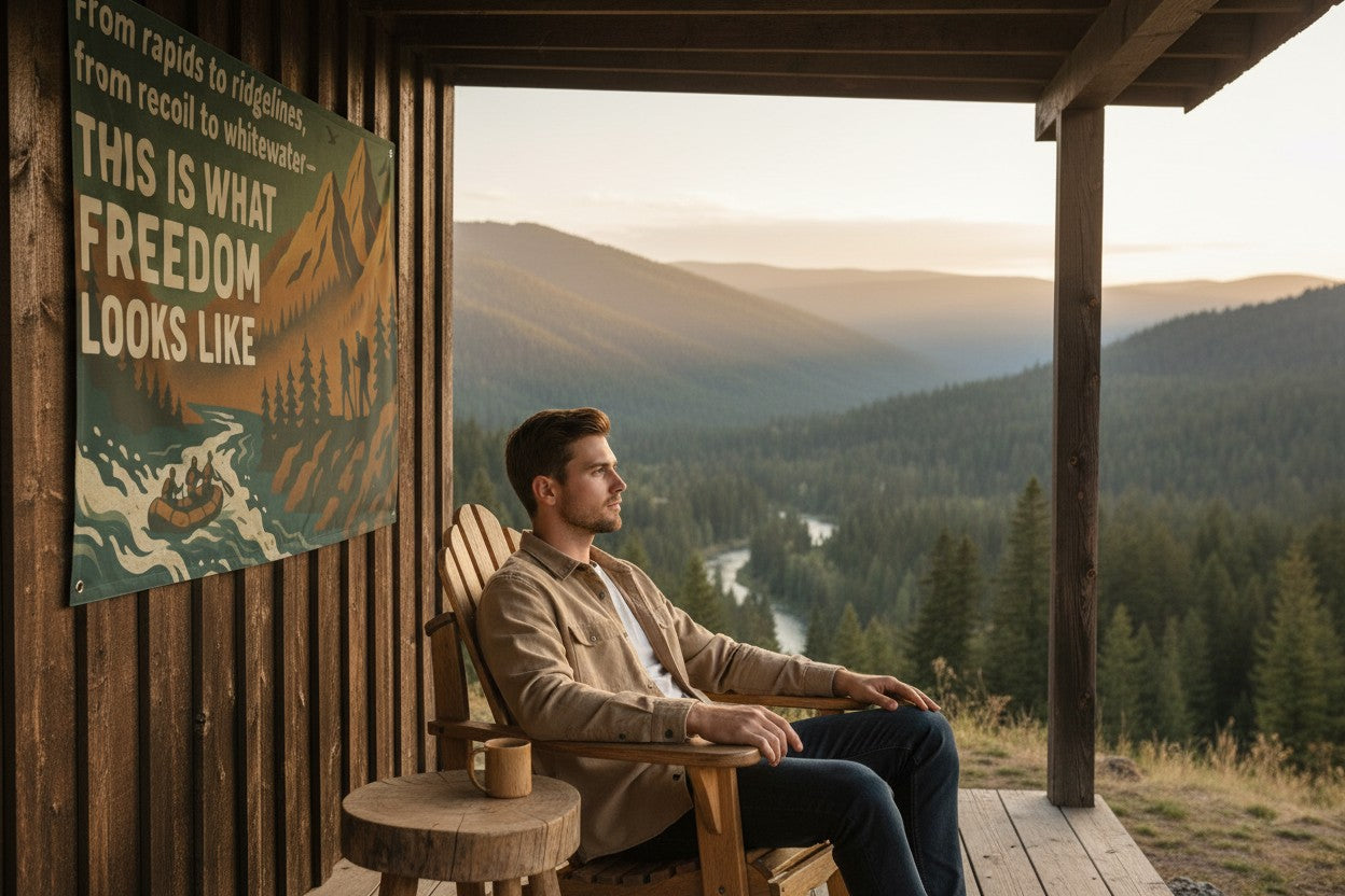 Split Ridge Wall Flag