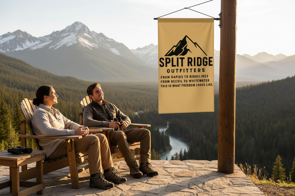 Split Ridge Wall Flag