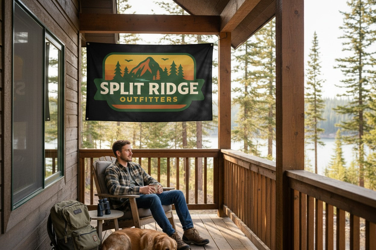 Split Ridge Wall Flag