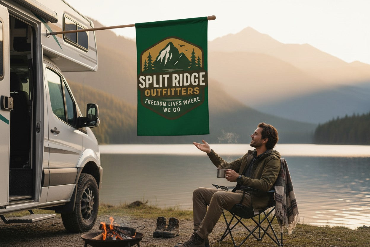 Split Ridge Wall Flag