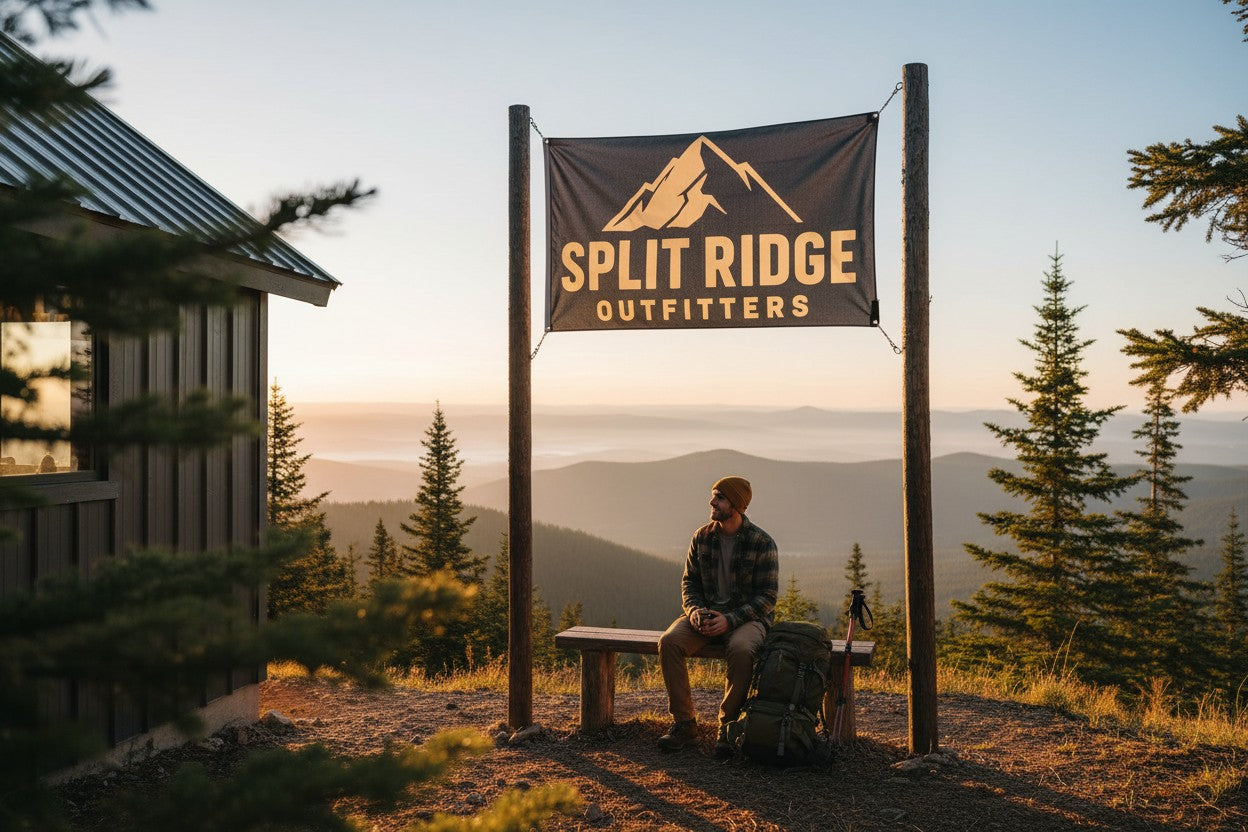 Split Ridge Wall Flag