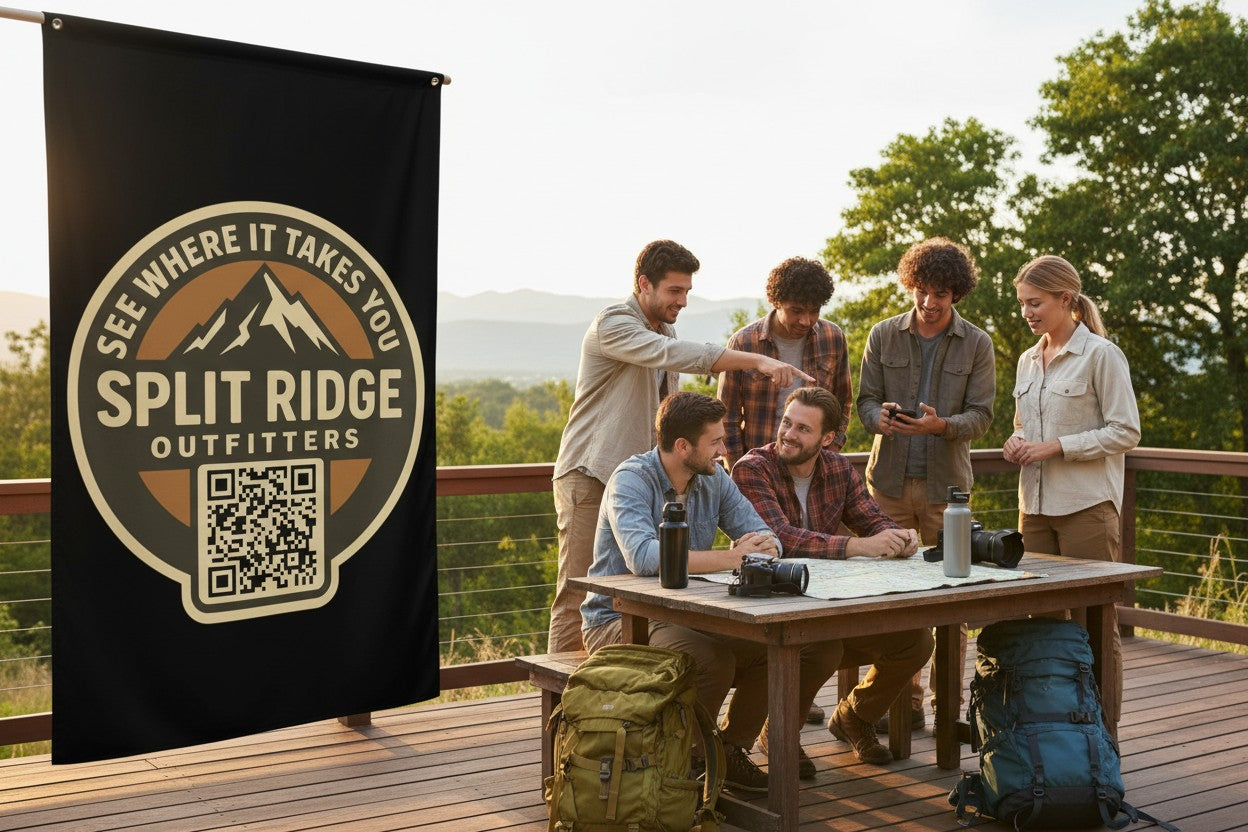 Split Ridge Wall Flag