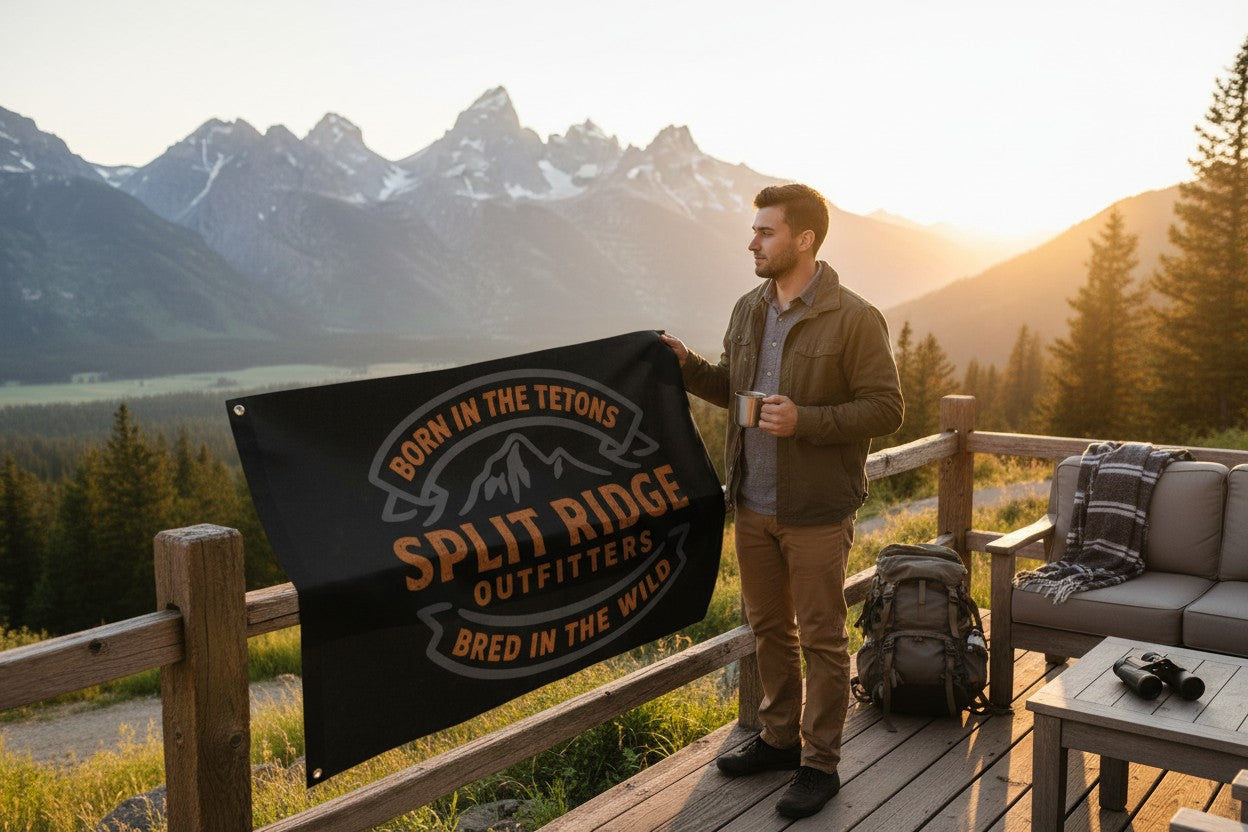 Split Ridge Wall Flag