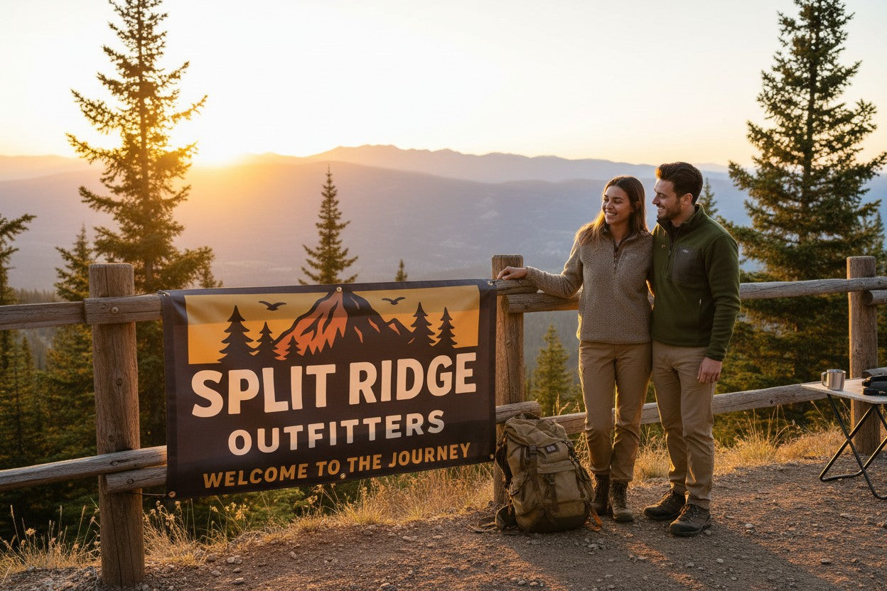 Split Ridge Wall Flag