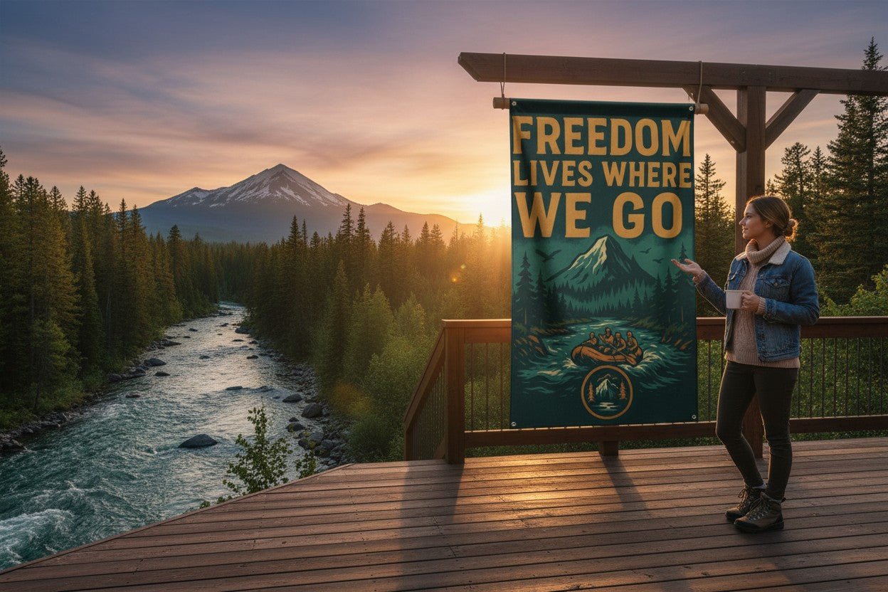 Split Ridge Wall Flag