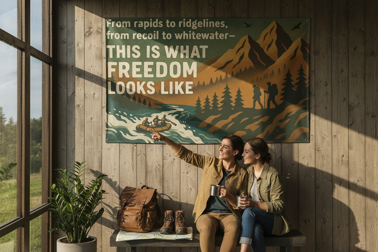 Split Ridge Wall Flag