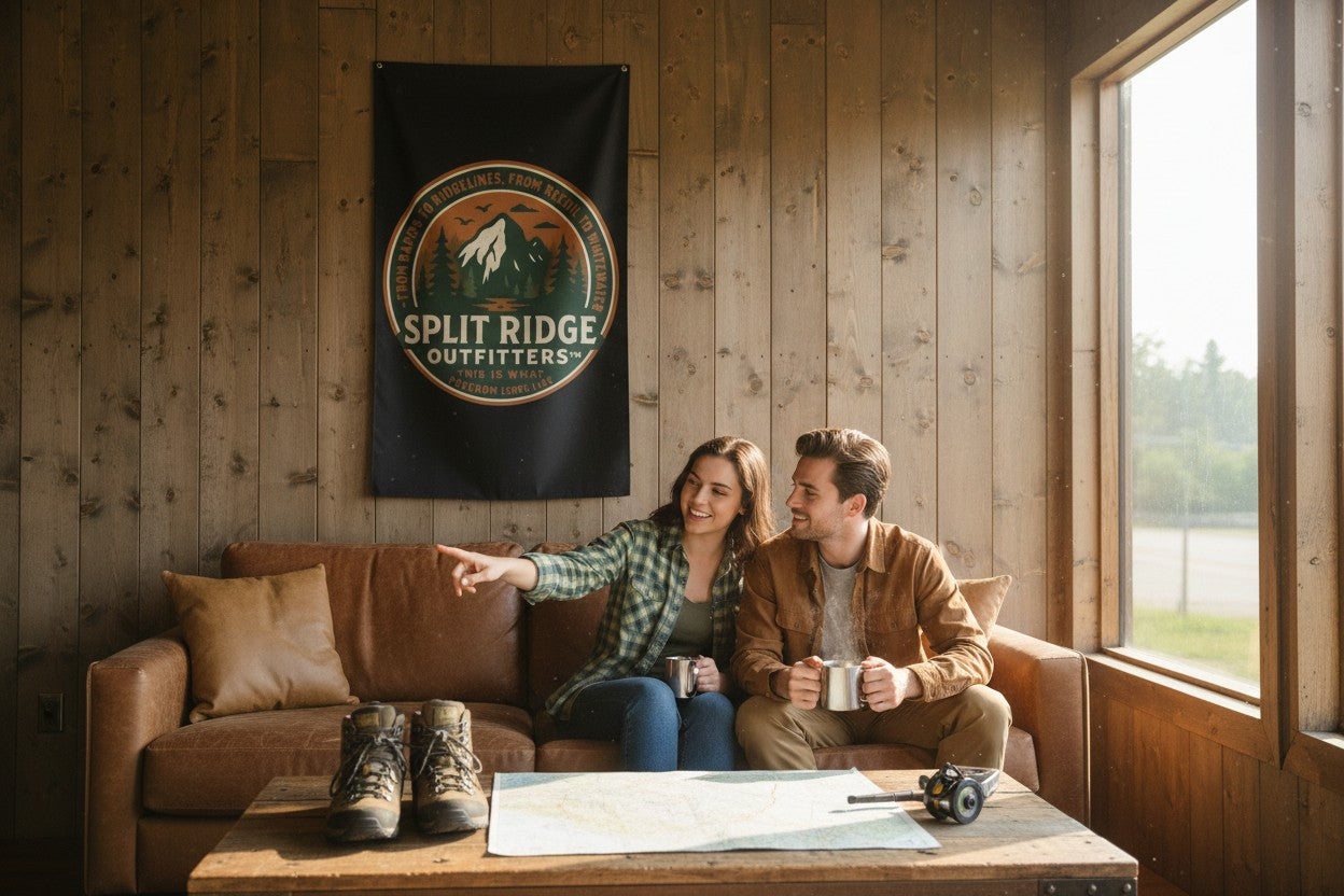 Split Ridge Wall Flag