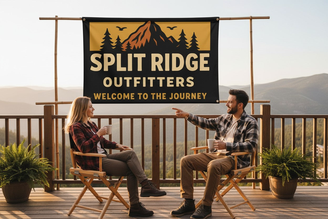 Split Ridge Wall Flag